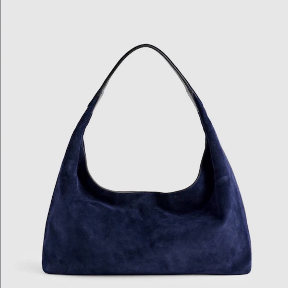Madewell Navy Suede Mylie Bag